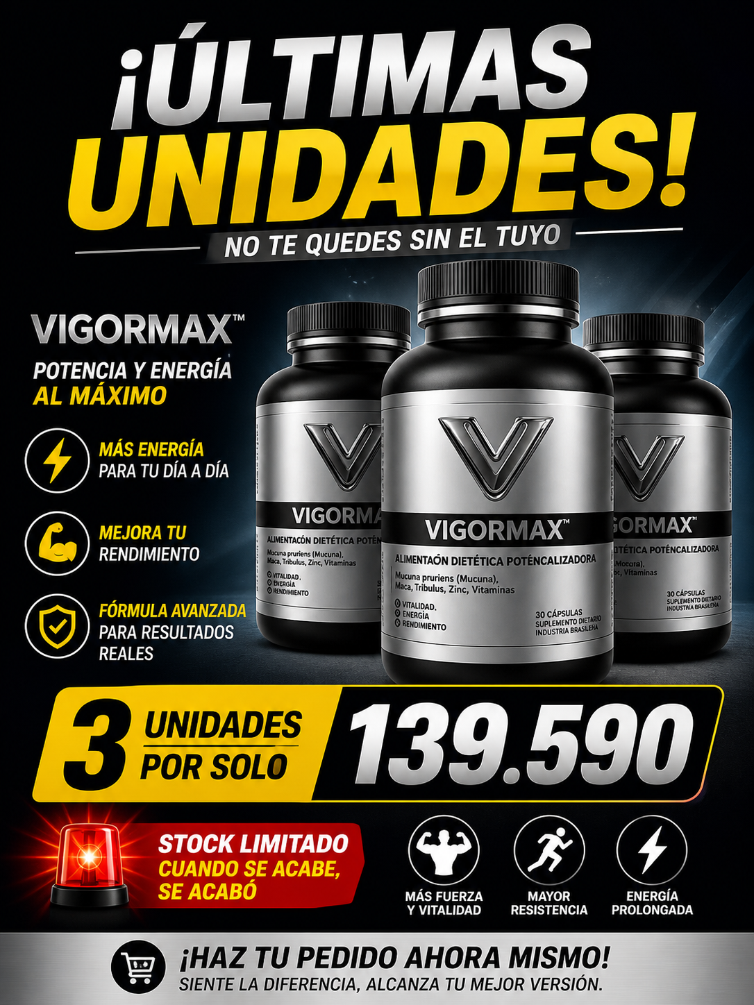 VIGORMAX - ÚLTIMAS UNIDADES